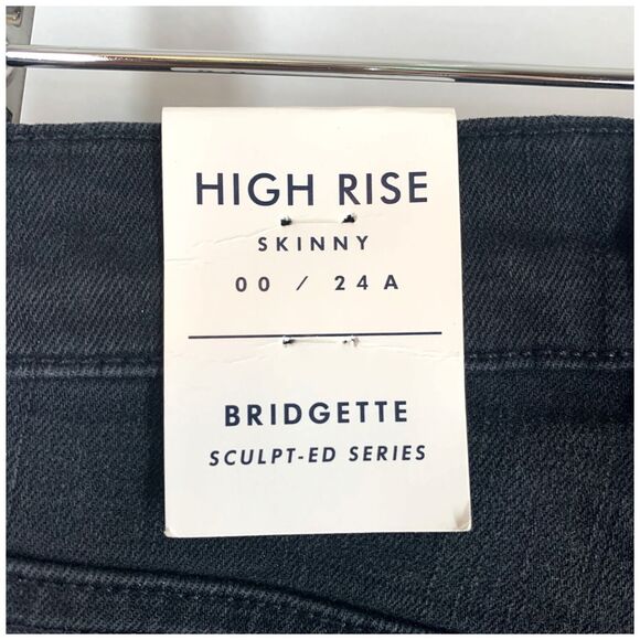 LUCKY BRAND Bridget Jeans Black Denim Button Fly Skinny High Rise NEW - Picture 10 of 10